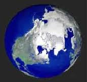 La terre, durant une ère glaciaire