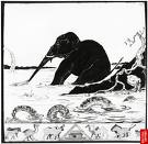 Une des illustrations originales de Kipling : l'enfant d'éléphant
